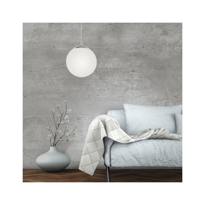 Paul Neuhaus 2072-55 - Ljuskrona med textilsladd BOLO 1xE27/60W/230V diameter 20 cm