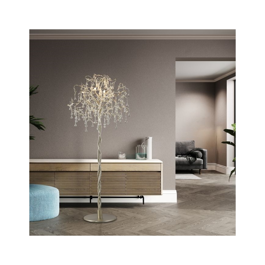 Paul Neuhaus 232-55 - Golvlampa ICICLE 5xG9/40W230V skinande krom