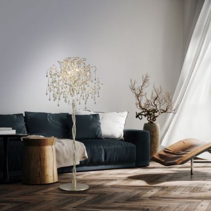 Paul Neuhaus 232-55 - Golvlampa ICICLE 5xG9/40W230V skinande krom