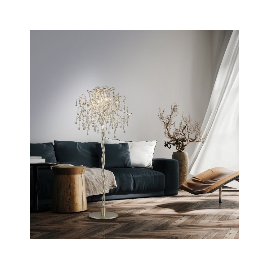 Paul Neuhaus 232-55 - Golvlampa ICICLE 5xG9/40W230V skinande krom