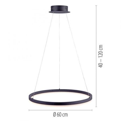 Paul Neuhaus 2382-13 - LED ljusreglerad Ljuskrona med upphängningsrem  TITUS LED/38,5W/230V