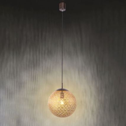 Paul Neuhaus 2420-48 - Ljuskrona med textilsladd GRETA 1xE27/60W/230V diameter 30 cm
