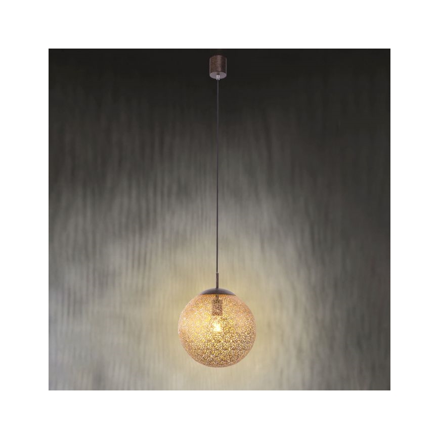 Paul Neuhaus 2420-48 - Ljuskrona med textilsladd GRETA 1xE27/60W/230V diameter 30 cm
