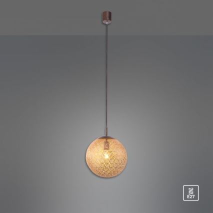 Paul Neuhaus 2420-48 - Ljuskrona med textilsladd GRETA 1xE27/60W/230V diameter 30 cm