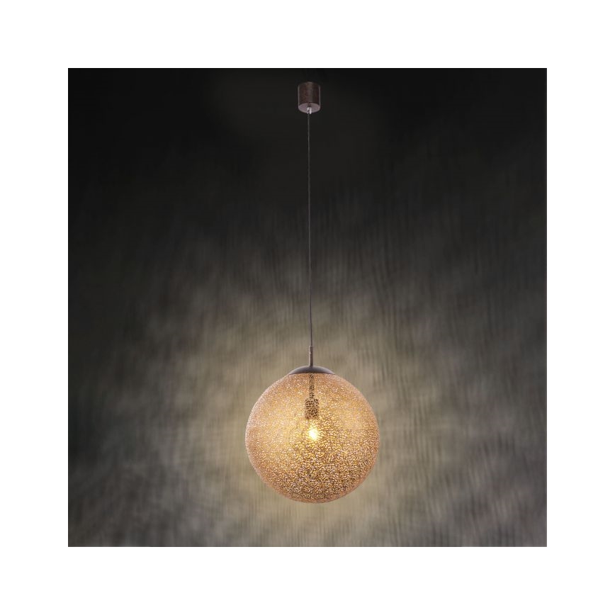 Paul Neuhaus 2421-48 - Ljuskrona med textilsladd GRETA 1xE27/60W/230V diameter 40 cm
