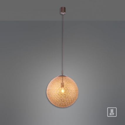 Paul Neuhaus 2421-48 - Ljuskrona med textilsladd GRETA 1xE27/60W/230V diameter 40 cm