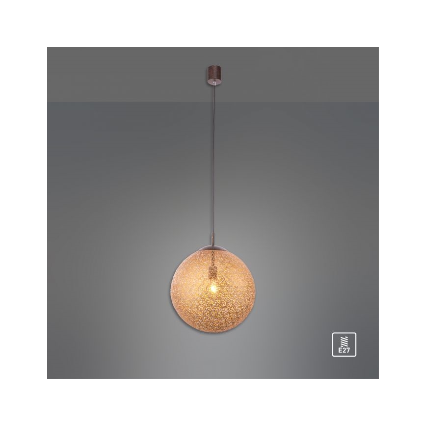 Paul Neuhaus 2421-48 - Ljuskrona med textilsladd GRETA 1xE27/60W/230V diameter 40 cm