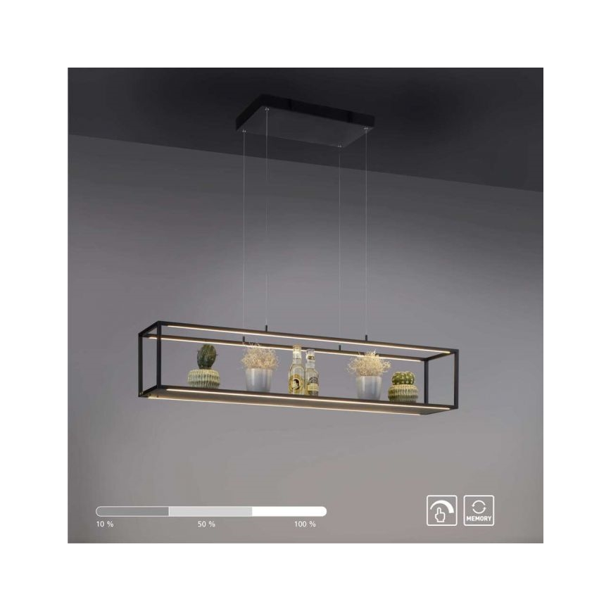 Paul Neuhaus 2441-18 - LED ljusreglerad Ljuskrona med upphängningsrem  CONTURA 4xLED/8W/230V