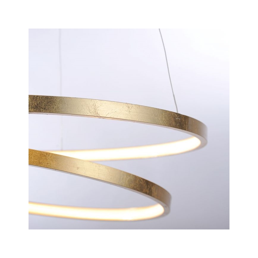 Paul Neuhaus 2472-12 - Dimbar LED-lampakrona med snöre ROMAN LED/30W/230V guld
