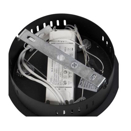 Paul Neuhaus 2472-18 - Dimbar LED-lampakrona med snöre ROMAN LED/30W/230V svart
