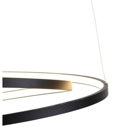 Paul Neuhaus 2472-18 - Dimbar LED-lampakrona med snöre ROMAN LED/30W/230V svart