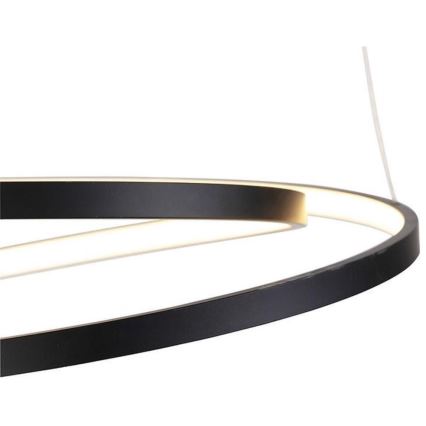Paul Neuhaus 2472-18 - Dimbar LED-lampakrona med snöre ROMAN LED/30W/230V svart
