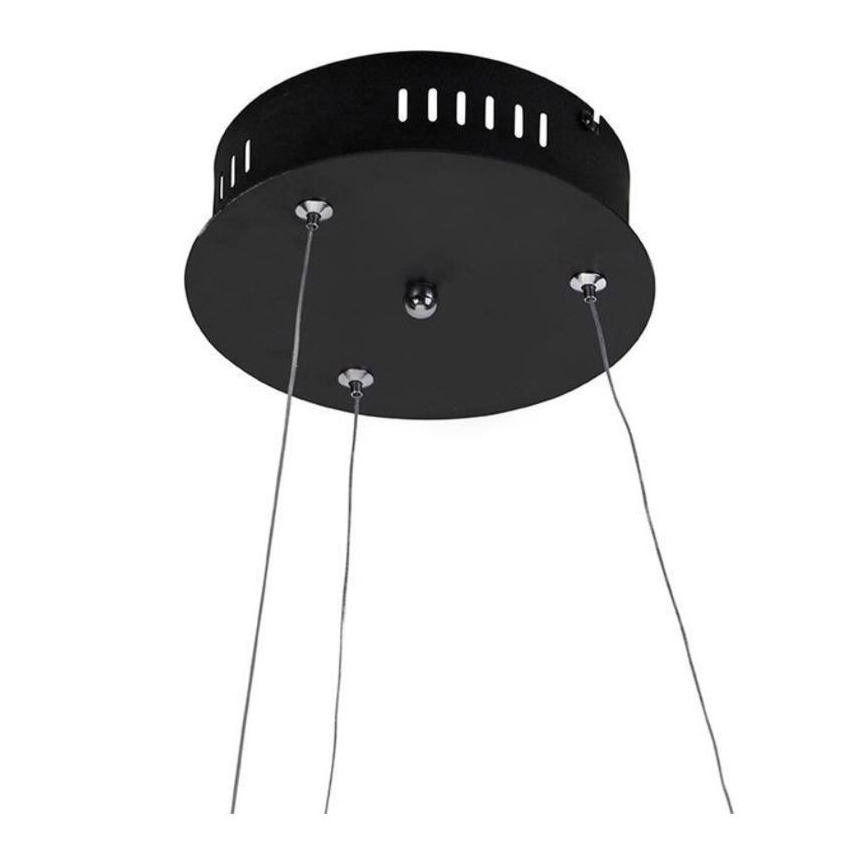 Paul Neuhaus 2472-18 - Dimbar LED-lampakrona med snöre ROMAN LED/30W/230V svart