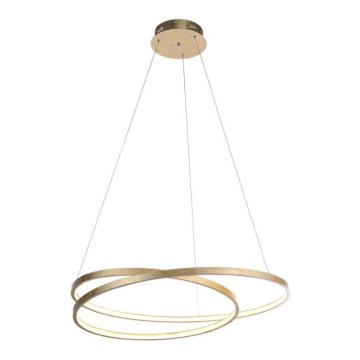 Paul Neuhaus 2474-12 - Dimbar LED-lampakrona med snöre ROMAN LED/40W/230V guld