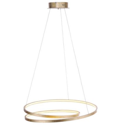 Paul Neuhaus 2474-12 - Dimbar LED-lampakrona med snöre ROMAN LED/40W/230V guld