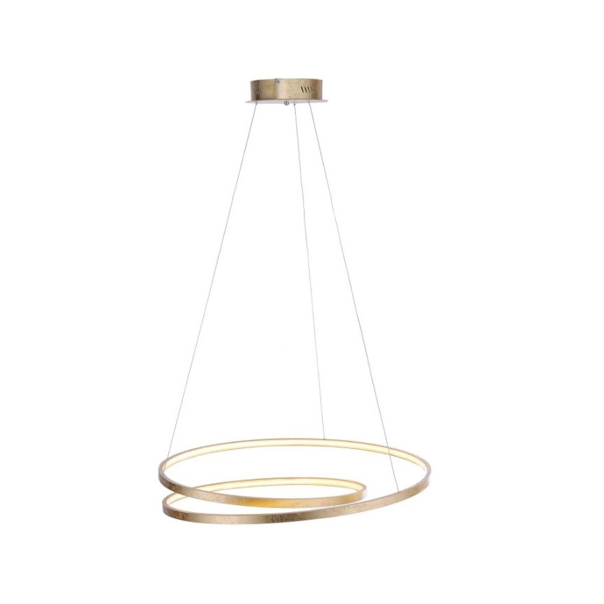 Paul Neuhaus 2474-12 - Dimbar LED-lampakrona med snöre ROMAN LED/40W/230V guld