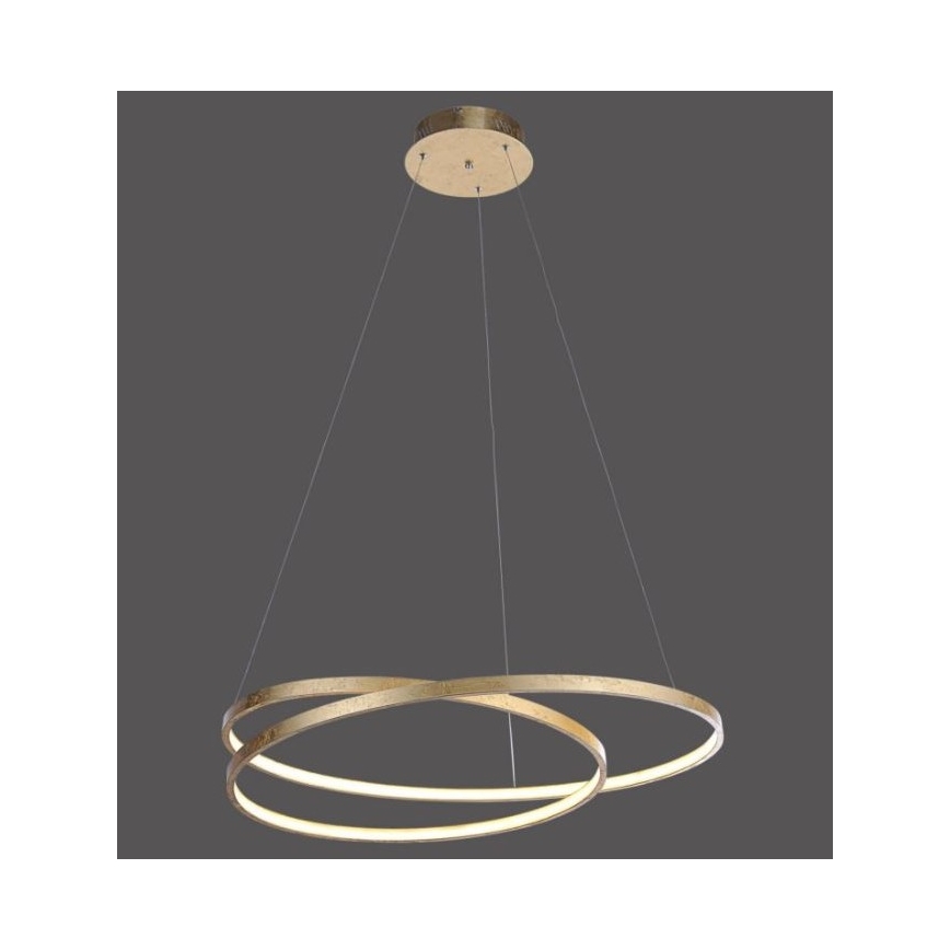 Paul Neuhaus 2474-12 - Dimbar LED-lampakrona med snöre ROMAN LED/40W/230V guld