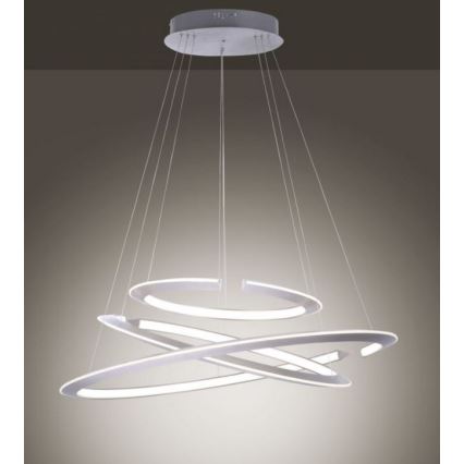 Paul Neuhaus 2493-55 - LED ljusreglerad ljuskrona på textilsladd ALESSA 3xLED/38W/230V + fjärrkontroll