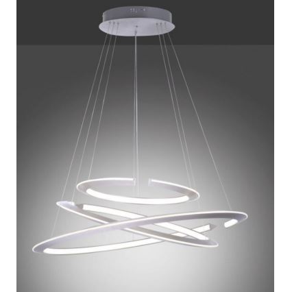 Paul Neuhaus 2493-55 - LED ljusreglerad ljuskrona på textilsladd ALESSA 3xLED/38W/230V + fjärrkontroll