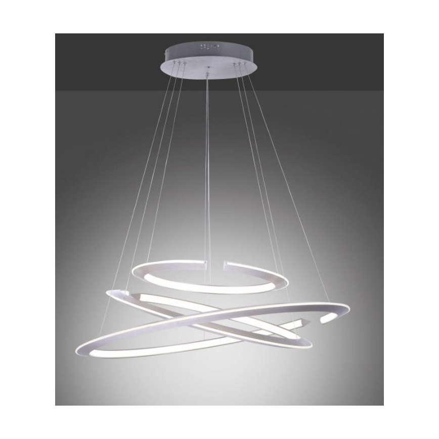Paul Neuhaus 2493-55 - LED ljusreglerad ljuskrona på textilsladd ALESSA 3xLED/38W/230V + fjärrkontroll
