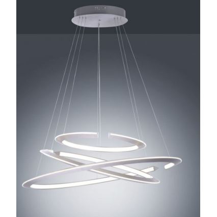 Paul Neuhaus 2493-55 - LED ljusreglerad ljuskrona på textilsladd ALESSA 3xLED/38W/230V + fjärrkontroll