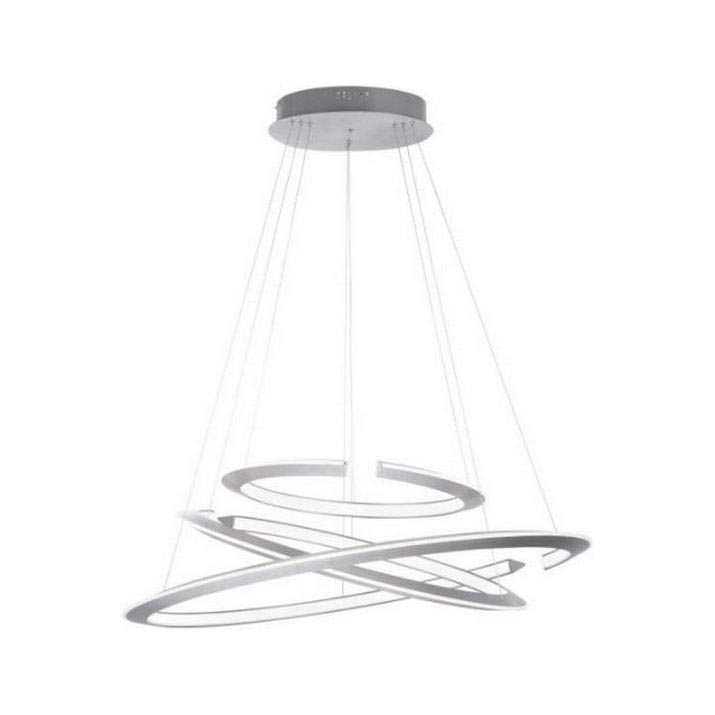 Paul Neuhaus 2493-55 - LED ljusreglerad ljuskrona på textilsladd ALESSA 3xLED/38W/230V + fjärrkontroll