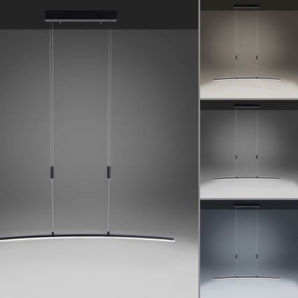 Paul Neuhaus 2530-13 - LED ljusreglerad Ljuskrona med upphängningsrem  JANINA LED/27W/230V