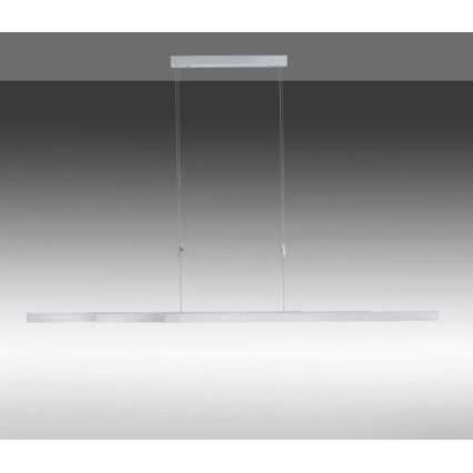 Paul Neuhaus 2568-95 - LED ljusreglerad ljuskrona på textilsladd ADRIANA LED/14W/230V 2700-5000K matt krom