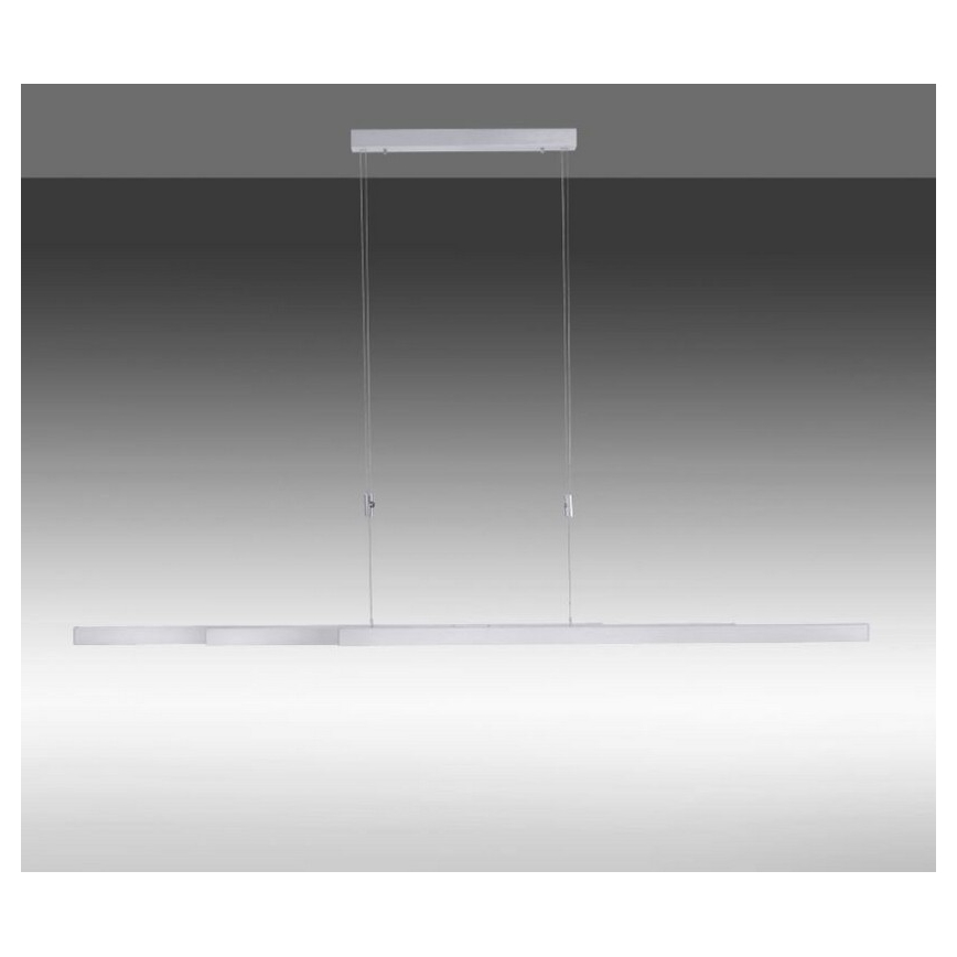 Paul Neuhaus 2568-95 - LED ljusreglerad ljuskrona på textilsladd ADRIANA LED/14W/230V 2700-5000K matt krom