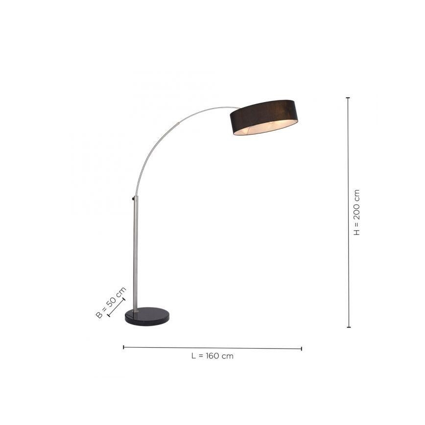 Paul Neuhaus 307-55 - Golv lampa PETRO 3xE27/60W/230V