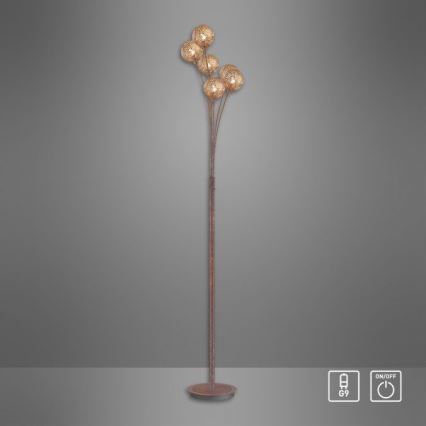 Paul Neuhaus 398-48 - Golvlampa GRETA 6xG9/40W/230V