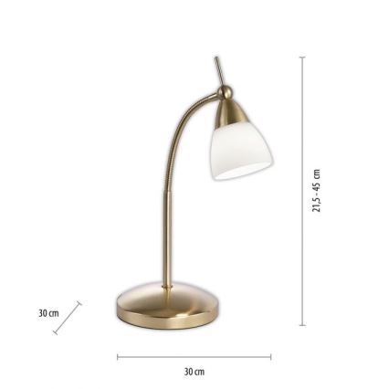 Paul Neuhaus 4001-60 - LED ljusreglerad bordslampa touch PINO 1xG9/3W/230V guld