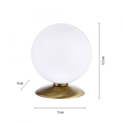 Paul Neuhaus 4013-11 - LED ljusreglerad bordslampa touch BUBBA 1xG9/3W/230V mässing