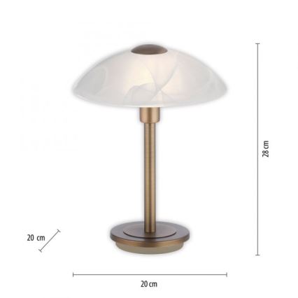 Paul Neuhaus 4026-11 - LED ljusreglerad bordslampa touch ENOVA 1xG9/2,6W/230V