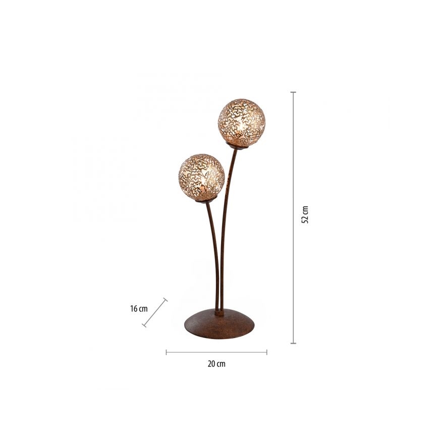 Paul Neuhaus 4032-48 - Bordslampa GRETA 2xG9/40W/230V