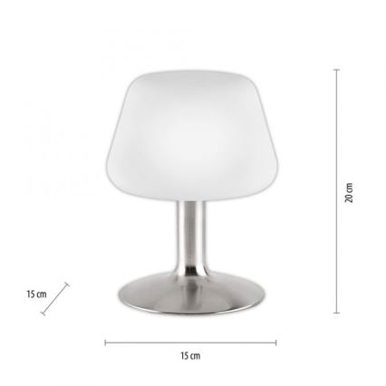 Paul Neuhaus 4078-55 - LED ljusreglerad bordslampa touch TILL 1xG9/3W/230V matt krom