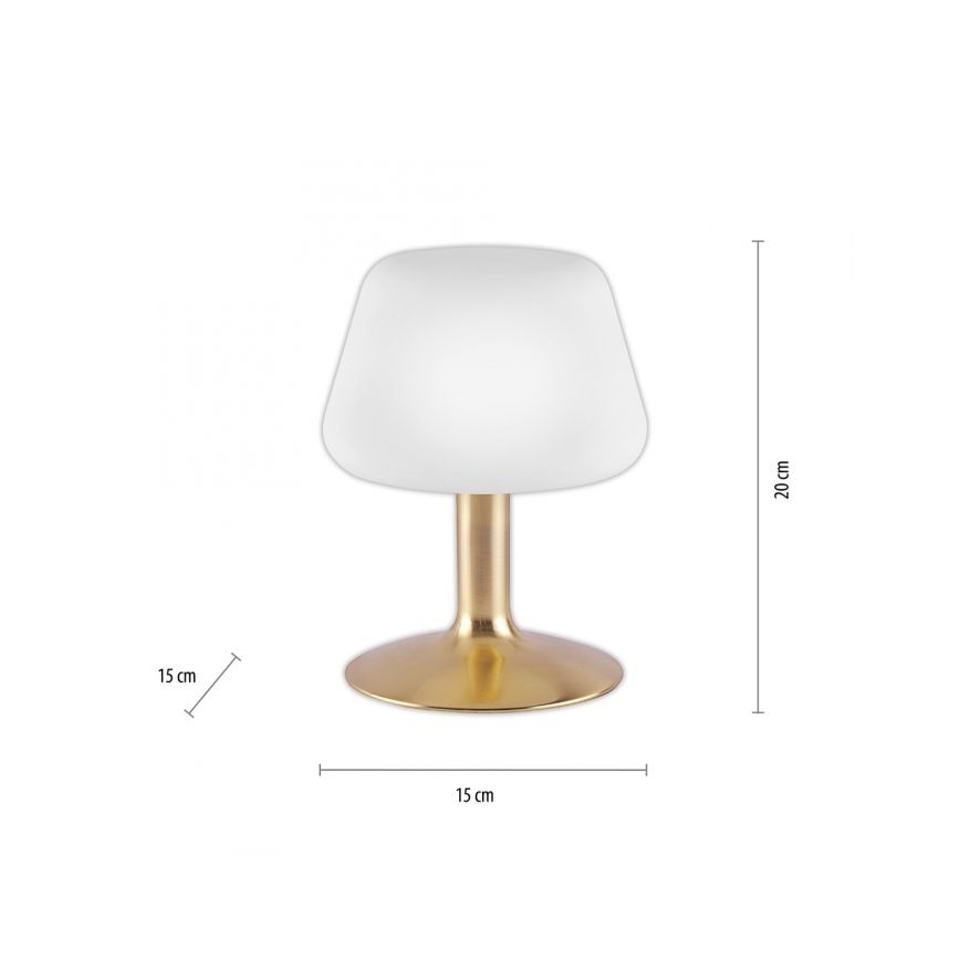 Paul Neuhaus 4078-60 - LED ljusreglerad bordslampa touch TILL 1xG9/3W/230V mässing