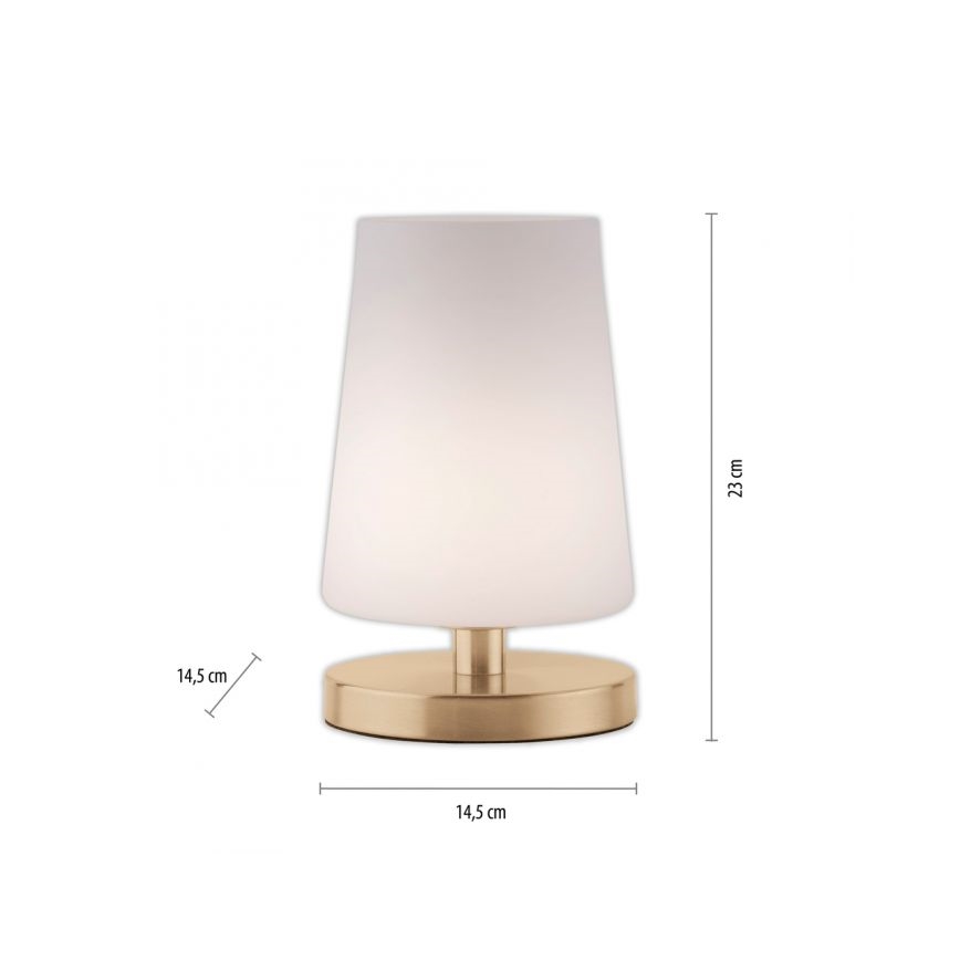 Paul Neuhaus 4146-60 - LED ljusreglerad touch bordslampa  SONJA 1xG9/3W/230V mässing