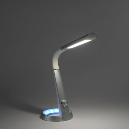 Paul Neuhaus 4591-95 - LED RGB ljusreglerad bordslampa  BILL LED/5,7W/230V 3000-6500K USB + LED/1,6W matt krom