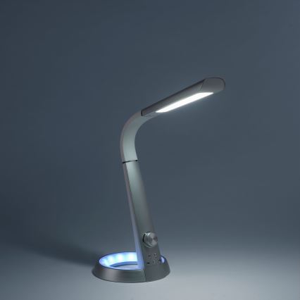 Paul Neuhaus 4591-95 - LED RGB ljusreglerad bordslampa  BILL LED/5,7W/230V 3000-6500K USB + LED/1,6W matt krom
