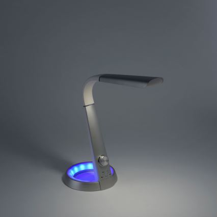 Paul Neuhaus 4591-95 - LED RGB ljusreglerad bordslampa  BILL LED/5,7W/230V 3000-6500K USB + LED/1,6W matt krom