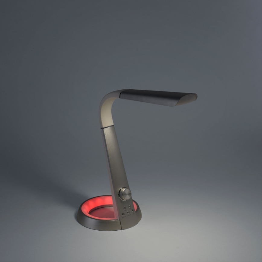 Paul Neuhaus 4591-95 - LED RGB ljusreglerad bordslampa  BILL LED/5,7W/230V 3000-6500K USB + LED/1,6W matt krom