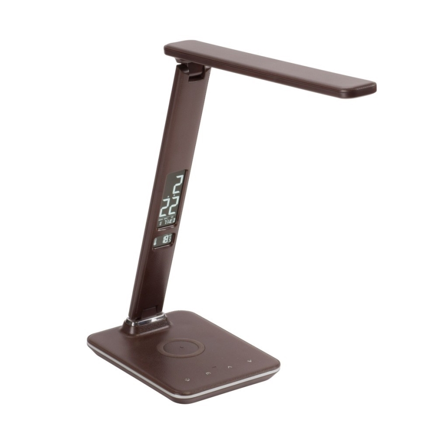 Paul Neuhaus 4595-23 - LED ljusreglerad touch bordslampa  med trådlös laddning  ADRIANO LED/5W/230V brun