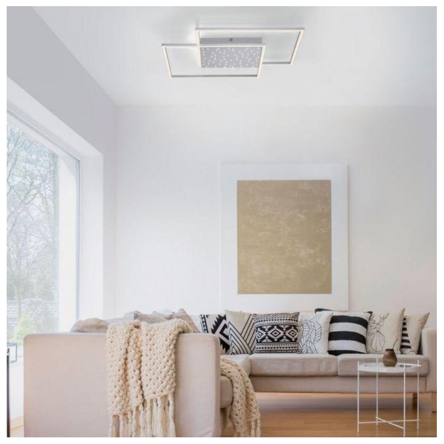 Paul Neuhaus 6024-55 - LED ljusreglerad fastsatt Ljuskrona  YUKI LED/49W/230V + fjärrkontroll 