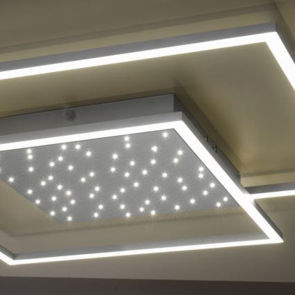 Paul Neuhaus 6024-55 - LED ljusreglerad fastsatt Ljuskrona  YUKI LED/49W/230V + fjärrkontroll 