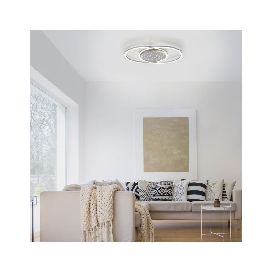 Paul Neuhaus 6025-55 - LED ljusreglerad taklampa  YUKI LED/48W/230V + fjärrkontroll
