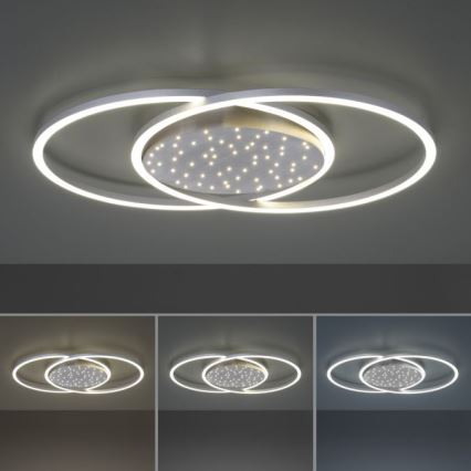 Paul Neuhaus 6025-55 - LED ljusreglerad taklampa  YUKI LED/48W/230V + fjärrkontroll