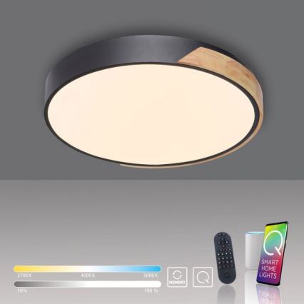 Paul Neuhaus 6071-18 - LED Dimbar taklampa Q-PIATO LED/35W/230V diameter 51 cm 2700-5000K Wi-Fi + fjärrkontroll