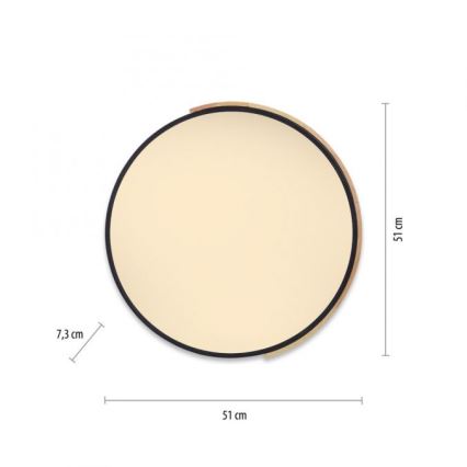 Paul Neuhaus 6071-18 - LED Dimbar taklampa Q-PIATO LED/35W/230V diameter 51 cm 2700-5000K Wi-Fi + fjärrkontroll