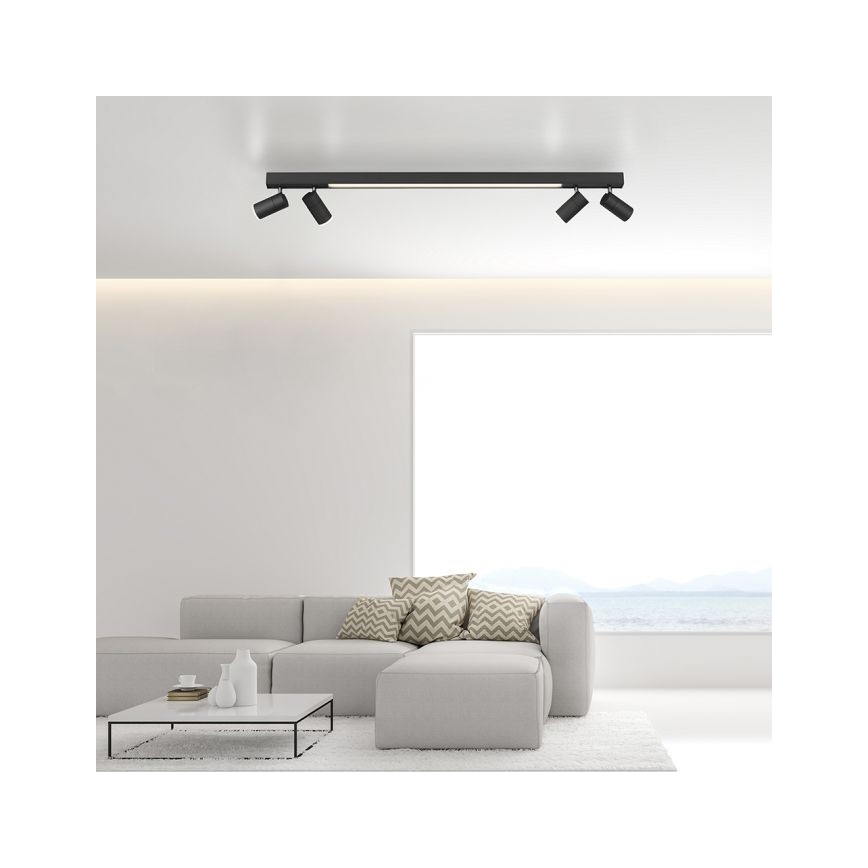 Paul Neuhaus 6121-13 - LED dimbar spotlight PURE 4xLED/4W/230V + LED/9W 2700-5000K + fjärrkontroll